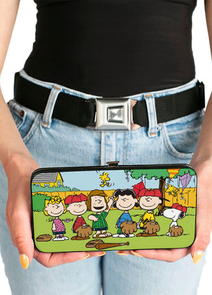 Hinged Wallet - Peanuts Gang Backyard Baseball Group Pose