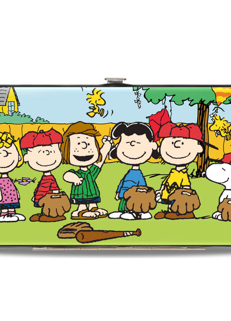 Hinged Wallet - Peanuts Gang Backyard Baseball Group Pose