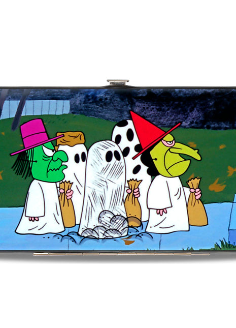 Hinged Wallet - Peanuts Gang Halloween Trick or Treat Group Pose