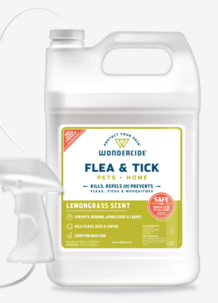 Flea & Tick Spray for Pets + Home with Natural Essential Oils
