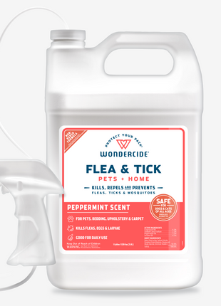 Flea & Tick Spray for Pets + Home with Natural Essential Oils
