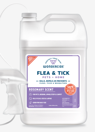 Flea & Tick Spray for Pets + Home with Natural Essential Oils