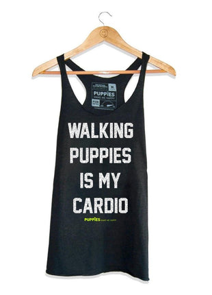 Walking Puppies is My Cardio | Racerback Tank