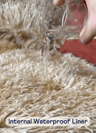 PupProtector™ Luxe Waterproof Bed Runner - Plush Sheep Tan