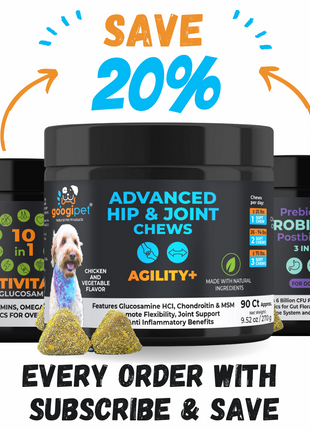 Agility+ Advanced Hip and Joint Chews for Dogs