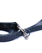 Celtic Sport Midnight Black Leather Dog Leash