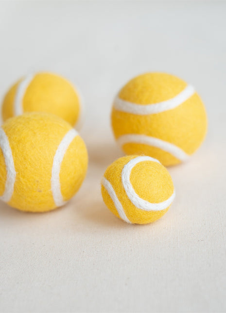 TENNIS BALL WOOL CAT TOY