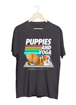Puppies & Yoga | Puppies Soft Uni-Sex Crewneck Tee