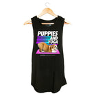 Puppies & Yoga OG Sleeveless Top | Custom Dog Tank | Gift for Dog Moms
