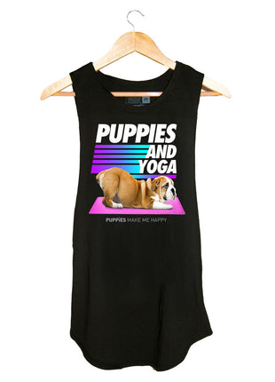 Puppies & Yoga OG Version | Women’s Sleeveless