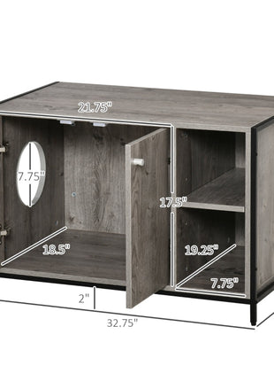 Hidden Cat Litter Box Enclosure