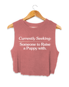 Currently Seeking Crop Top | Gift for Dog Lovers