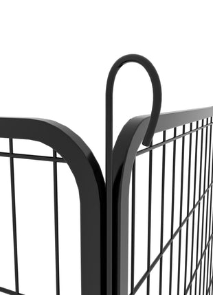 16 Panels Heavy-Duty Metal Playpen with Door, 39.37' H Dog Fence Pet Exercise Pen for Outdoor, Indoor