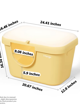 Butter Litter Box XL Set | Extra Large Litter Box with Accessories