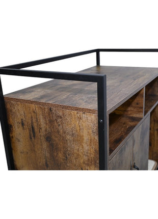 Rustic Brown Wooden Cat Litter Box Enclosure, Spacious Hidden Cat Litter Box with Scratching Mat Furniture for Bedroom, Bathroom, Living Room-31.9'x17.7'x31.4', 61 lbs