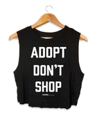 Adopt Don’t Shop Crop Top | Gift for Dog Lovers