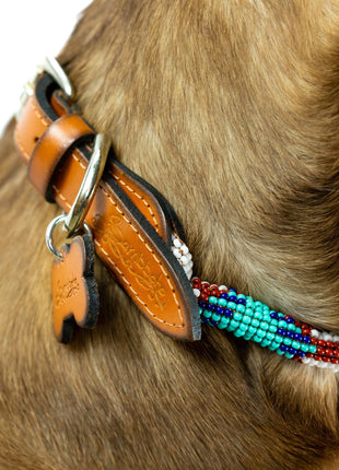 Aztec Sambboho dog collar (rolled)