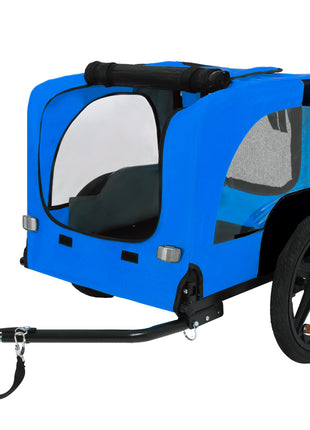 Pet Bike Trailer Dog Cart for Bicycle,Suitable for Small and Medium Pets, Easy Folding Cart Frame, Quick Release Wheel, Non-Slip Floor, Internal Leash