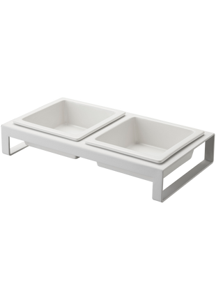 Pet Food Bowl - Steel + Ceramic