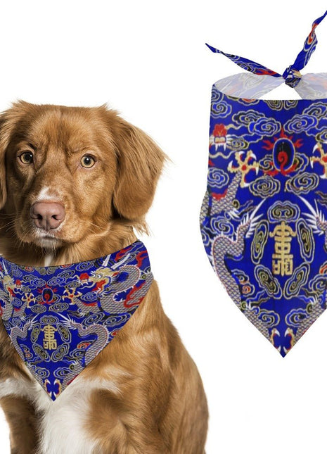 Blue Imperial Dragon Pet Scarf