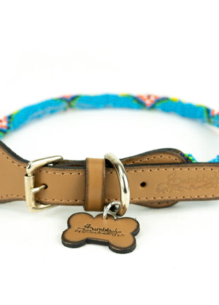 Blue Vogue Sambboho dog collar (rolled)
