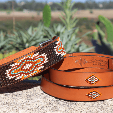 Matching leash/dog collar Boho Chic Sambboho Bundle