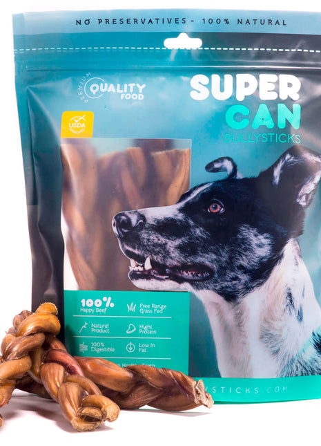 6" Braided Bully Sticks (10-Pack)