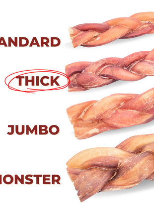 6 Inch Thick Braided Bully Stick