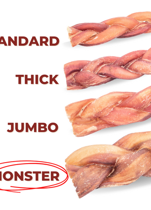 6 Inch Monster Braided Bully Stick