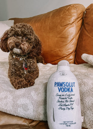 PAWSOLUT VODKA PLUSH DOG TOY