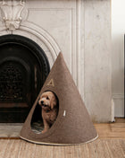 Nooee Pet Cave Buddy (L) – Cream/Brown