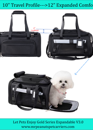 Mr. Peanut's Gold Series Expandable V3.0 Pet Carrier - Updated Model Landing 9/15
