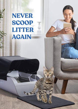 Smart Cat Litter Box Cat Litter Box Wide Opening