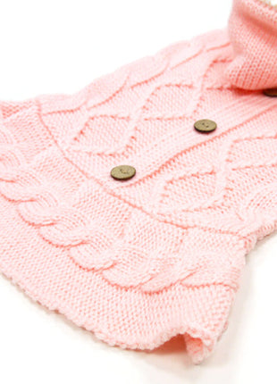 Cable Hoodie Sweater Dress