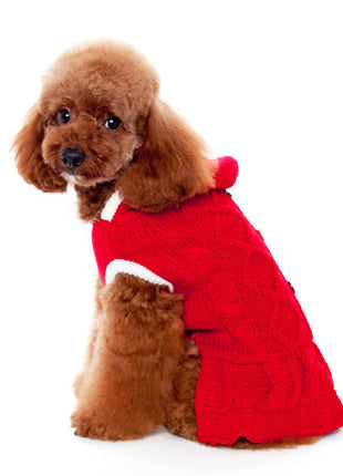 Cable Hoodie Sweater Dress