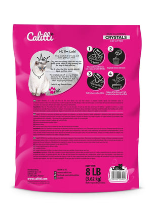 Calitti Non-Clumping Cat Litter Crystals with Silica Gel, 8 lbs