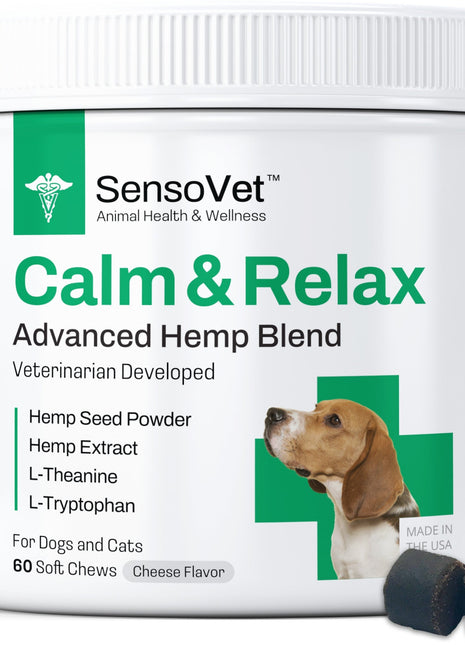 Calm & Relax Advanced Hemp Chews for Dogs - 60 Soft Chews