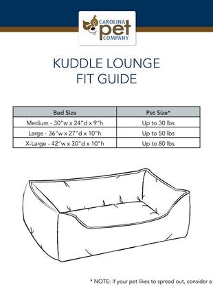 Canvas Kuddle Lounge Comfort Dog Bed