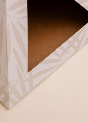 'Neutral Palm' Cardboard Cat Pyramid