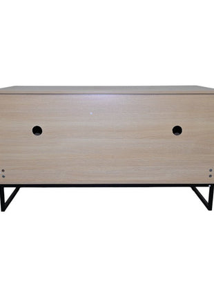 Modern Wooden Cat House with Scratching Mat - 47.64' x 21.46' x 25.98', 76.4 lbs
