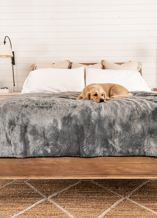 PupProtector™ Short Fur Waterproof Throw Blanket - Charcoal Grey
