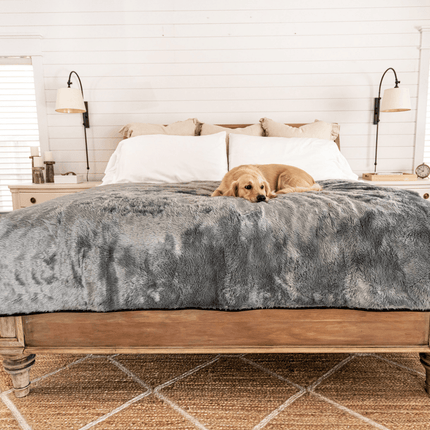 PupProtector™ Summer Short Fur Waterproof Throw Blanket - Charcoal Grey