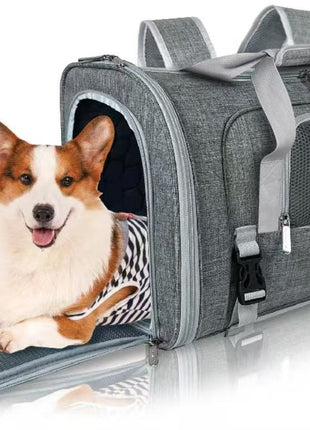 Mr. Peanut's Monterey Series Airline Compliant Horizontal Backpack Pet Carrier