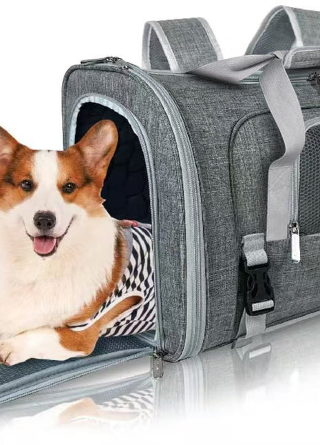 Mr. Peanut's Monterey Series Airline Compliant Horizontal Backpack Pet Carrier