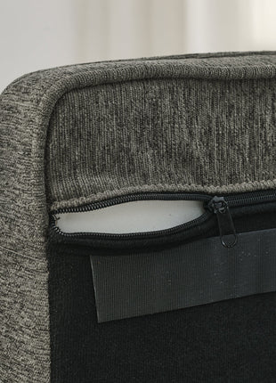 Modern Style Elegant Rectangle Pet Bed for Small and Medium Dogs, Durable Elevated Dog Sofa, Dark Grey Foam