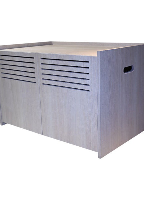 Modern Wooden Cat House with Scratching Pad , Cat Litter Box Enclosure, Spacious Hidden Cat Litter Box -33.46' x 21.06' x 21' , 45.87 lbs