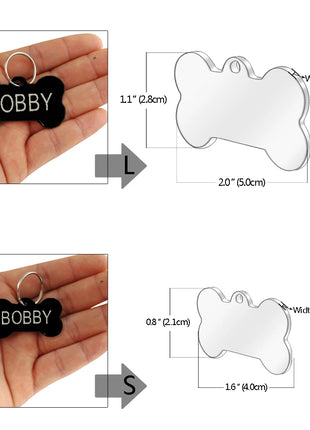 Engraved Personalized Stainless Steel Dog Tag - Pup List