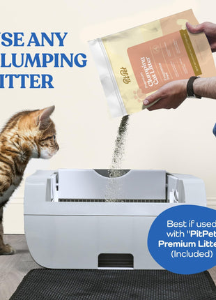 Smart Cat Litter Box Cat Litter Box Wide Opening