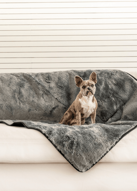 PupProtector™ Summer Short Fur Waterproof Throw Blanket - Charcoal Grey
