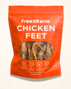 Freezbone Whole Chicken Feet Dental Treats for Dogs - Human Grade - Single Ingredient